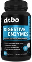 Enzime digestive Suplimente pe bază de plante - Pancreatic & Proteolitic Super Digestia Supliment pastile de ajutor pentru eliberarea de balonare pentru femei și bărbați - Lipase, Amylase, Bromelain, Protează și Celulază