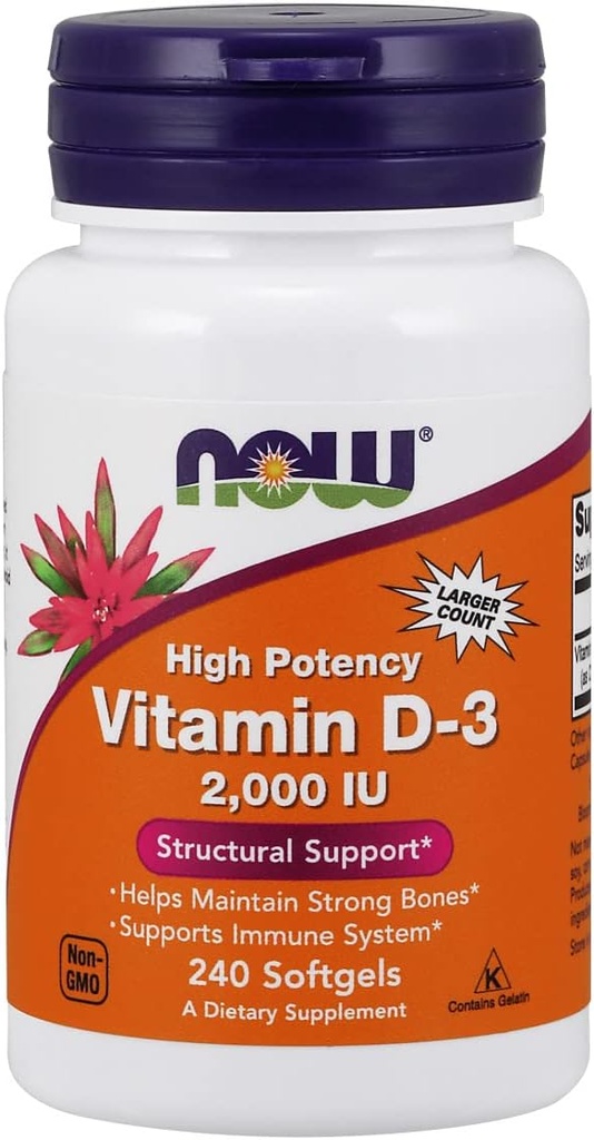 ACUM Alimente Vitamina D-3, Suport Structural 2000 I.U, 480 Softgels