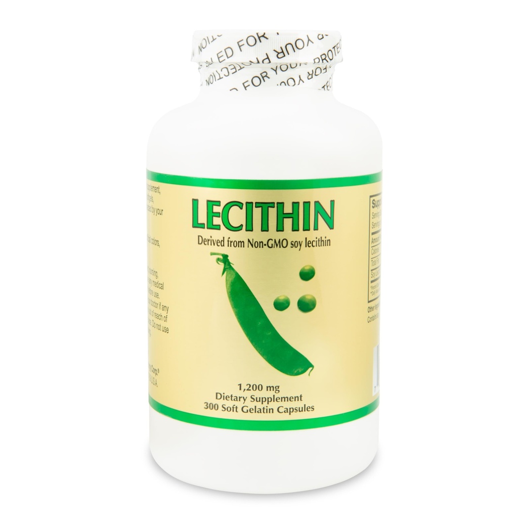 lecitină 300 Capsule moi de Galatină, 1200 Mg