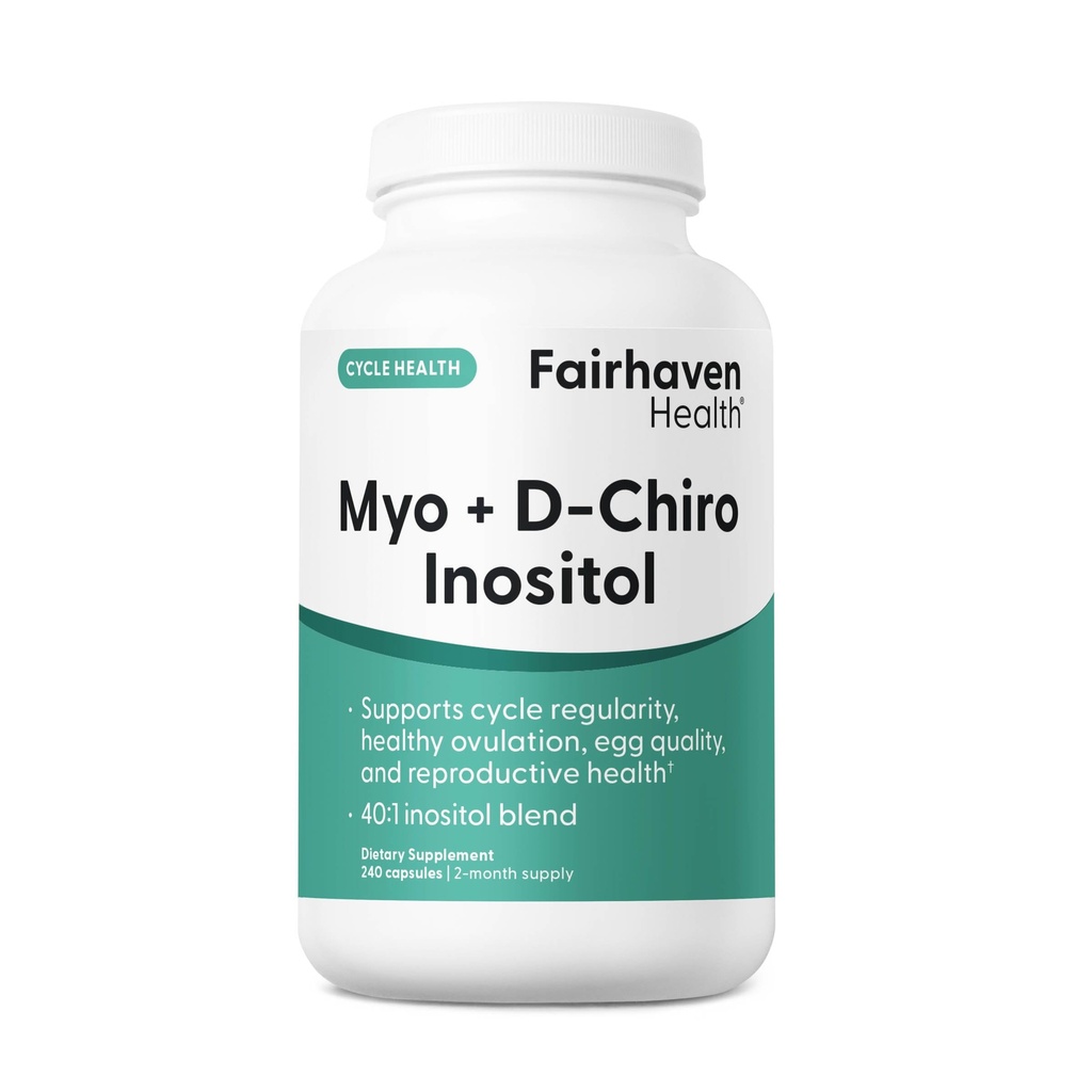 Fairhaven Health Myo-Inositol și D-Chiro Inositol Supliment pentru femei 