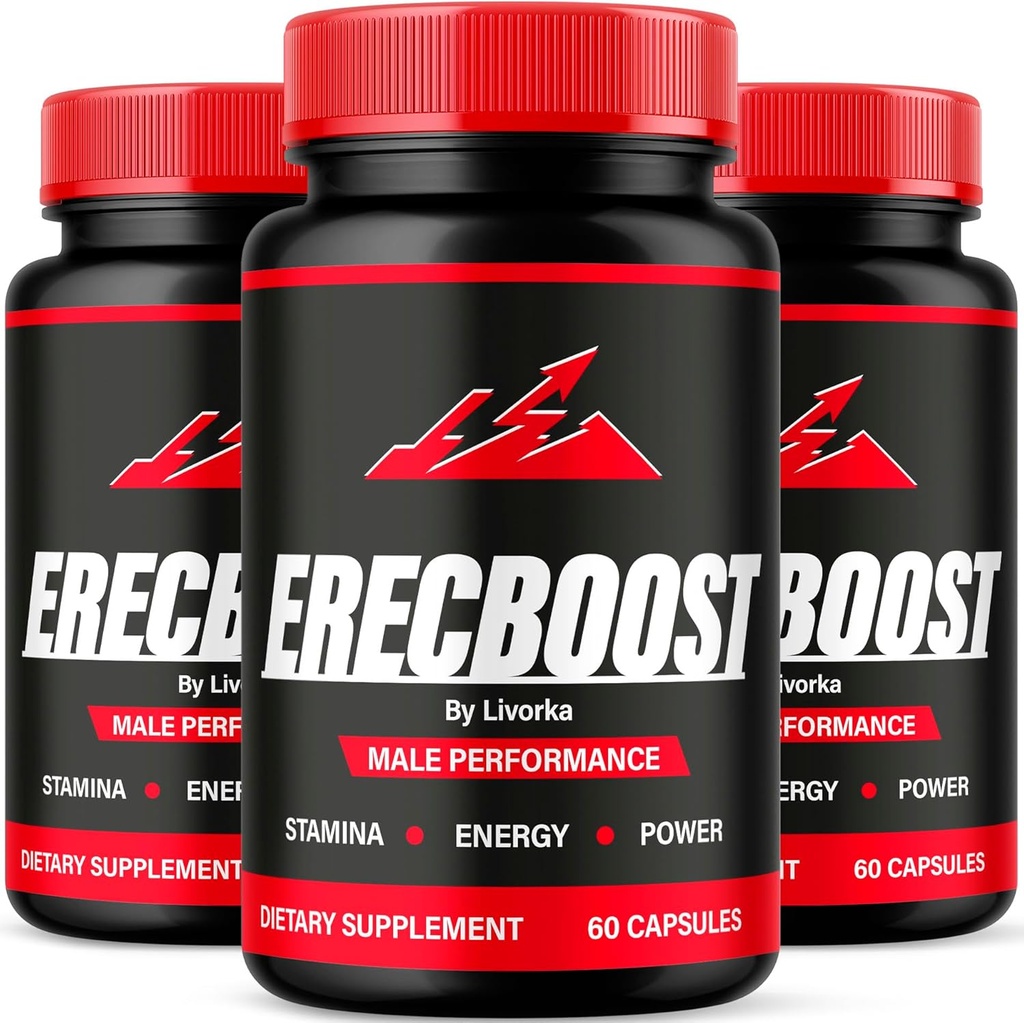 (3 ambalaj) Capsule Erecboost, Toate preparatele naturale avansate, 180 capsule