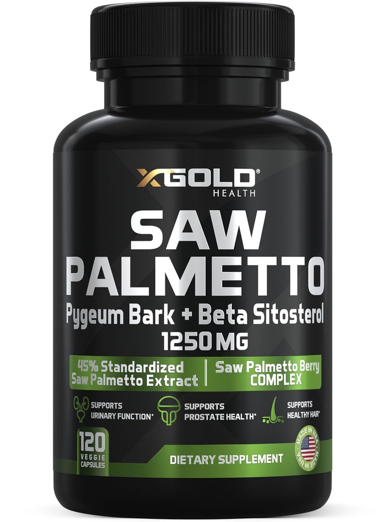 X Gold Health Saw Palmetto Prostate Supliment pentru bărbați 