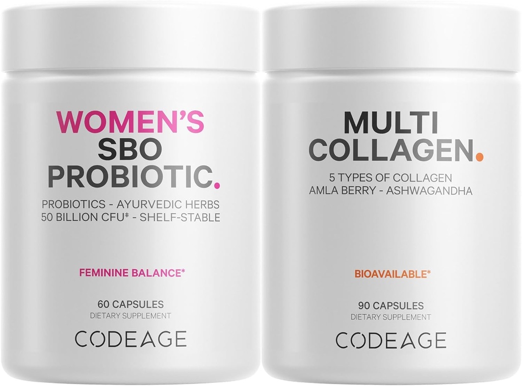 Codaj Multi Colagen Capsule Proteine & Probiotice pentru femei Bundle 