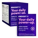 EBOOST Super Energy Powder Drink Mix, non-GMO Electrolit Supliment încărcat cu vitamine (Acai Pomegranate), 0,2 Ounce (Pachet de 20)