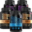 MEDCHOICE Turmeric & Ginger (240ct), Sleep Melatonin (180ct), şi Nootrop Brain (60ct) Suplimentul Bundle - Wellness Trio pentru creier, somn, şi suport imun - Vegan, non-GMO, gluten-free