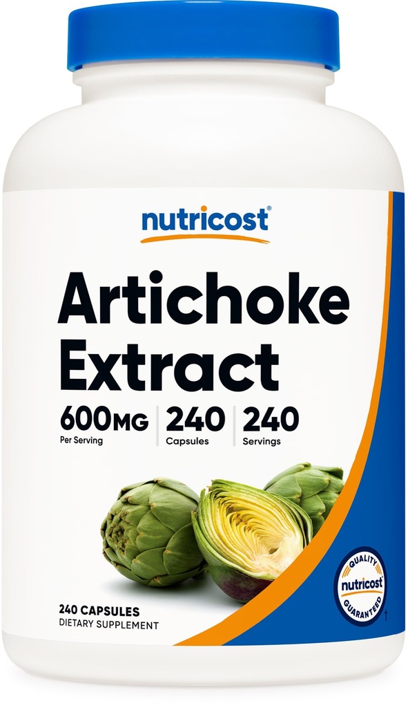 Nutricost Extract de Anghinare 600mg, 240 capsule vegetariene - Gluten gratuit, non-GMO