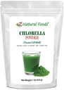 Z Natural Foods Chlorella Powder, Celula Cracked Wall Plant Proteina, Blue Green Algae Superfood Powder, Perfect pentru Smoothies, Băuturi, Rețete, Raw, Non OMG, Gluten Free, Vegan, 1 lb