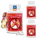 SPORTLEGS Fast Fitness Boost Pre Antrenament pentru bărbaţi şi femei, Acid lactic Supliment, Sport Endurance Fuel, Suplimente de rezistenţă pentru Runners - NSF Certified for Sport, 120-Capsule Sticla, Pachet de 3
