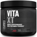Fabrica Jacked Vita XT Performance Vitamina pulbere - Daily Multivitamine pulbere pentru bărbați cu KSM-66 Ashwagandha, Prebiotic Fiber, Vitamina A, C, D, K, B6, B12, & More - Punch de fructe, 30Sv