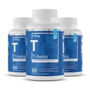 Elemente esentiale Suplimentul de sanatate masculina - Suport muscular & T-sanatate cu DIM, Ashwagandha, Shilaj, More T-Hero 60 Capsule Vegan (3-Pachet)