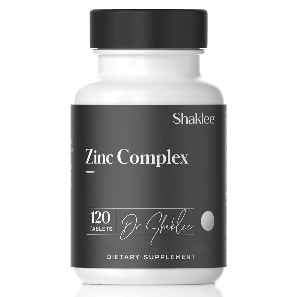 Shaklee - Complex de zinc - stimulează activitatea enzimatică, Sinteza proteică - 120 comprimate