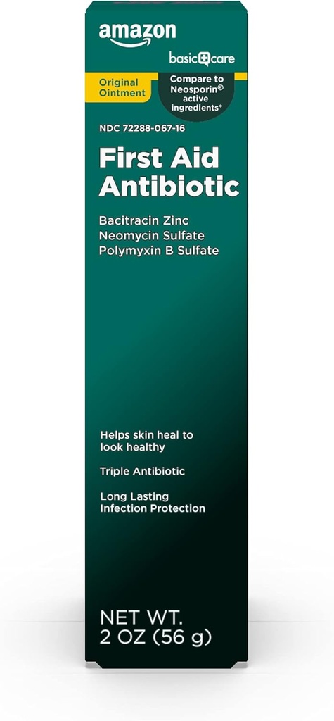 Îngrijire de bază Primul ajutor Antibiotic Unguent, 2 uncie (Pachet de 1)
