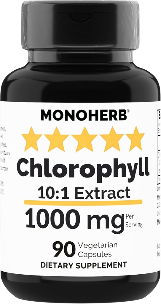 Extract de Clorofilă MONOHERB 1000 mg - 90 capsule vegetariene