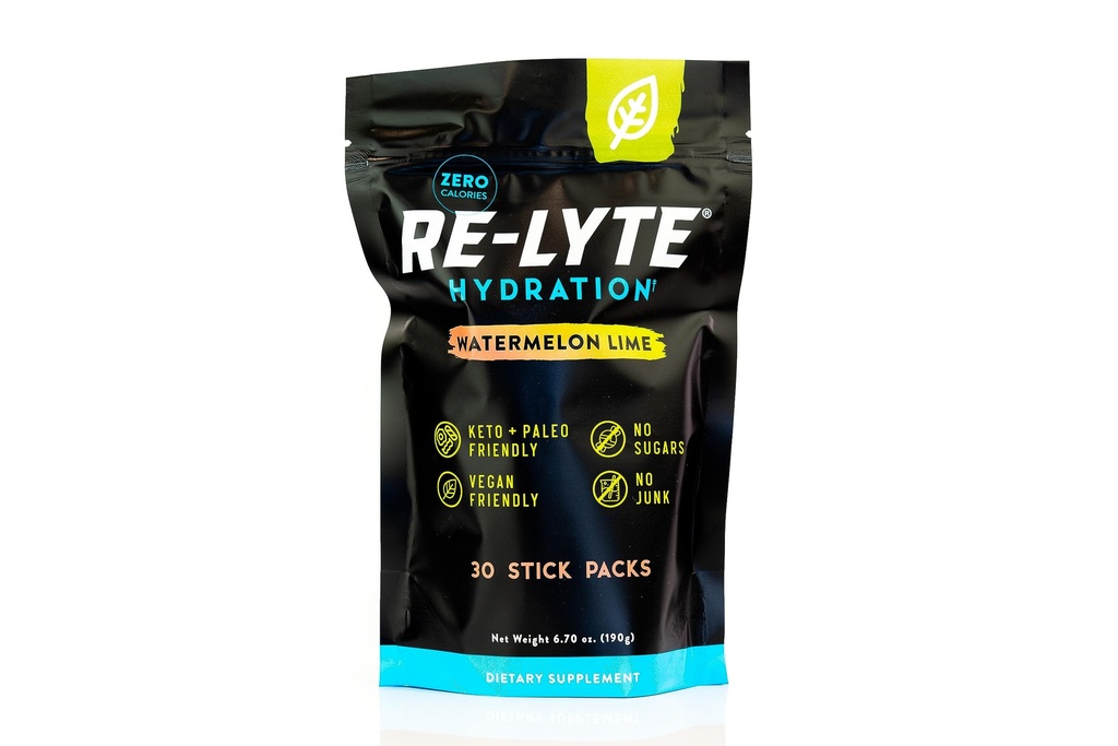 REDMOND Re- Lyte Hydration Electrolit Powder Mix, Pepene verde (30 Stick Packs)