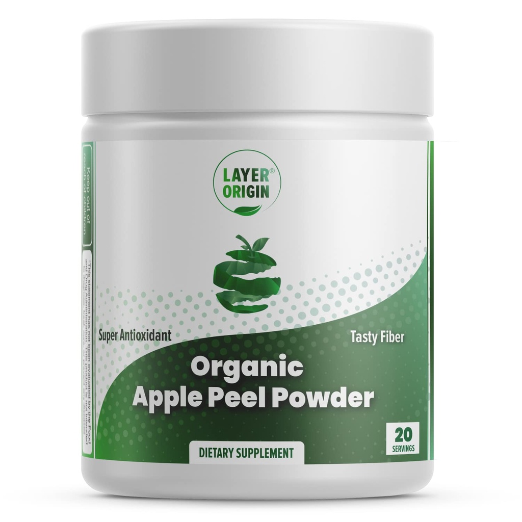 Layer Origin Organic Apple Peel Powder Boost Akkermansia și Bifidobacteria
