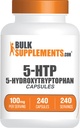 BulkSupplements.com Capsule 5-HTP - 5-Hidroxitriptofan, Amino Acid Supliment - Gluten Free, 1 capsulă per Serving, 240 Count (Pachet de 1)