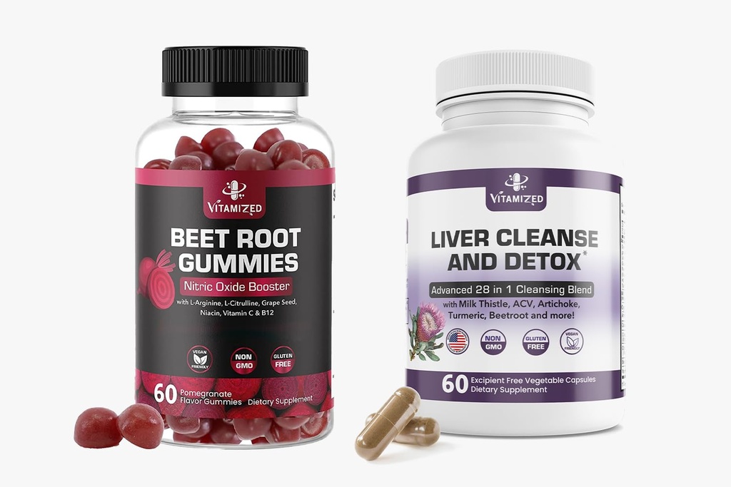 Holistic Wellness Combo: suport pentru ficat și rădăcini de sfeclă gume