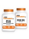 BulkSupplements CLA 2000mg Softgels + Ulei de pește 1000mg Softgels Bundle
