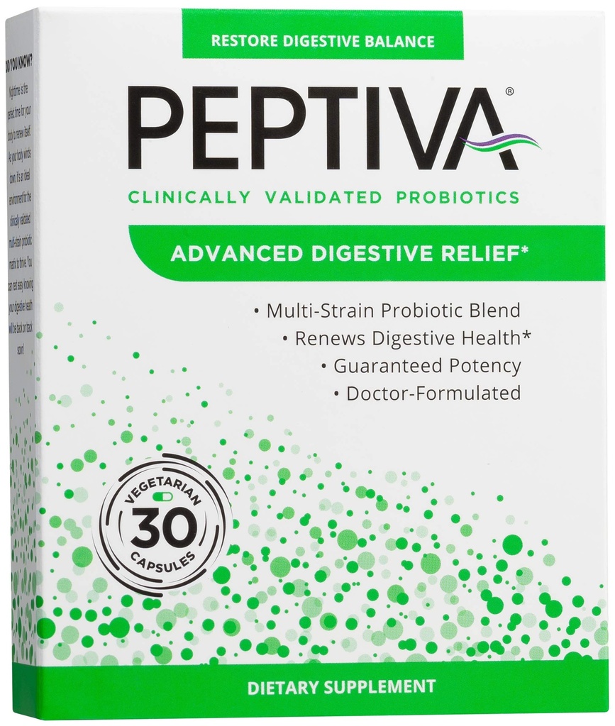 Peptativa Advanced 50 Miliarde CFU Probiotic - Digestive Relief - Valabil clinic, Probiotic Premium, 30ct