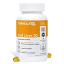 FIQ - Cod Ficat IQ - Cod Ulei de ficat Softgels - Sursa naturală de vitamine A & D și Omega-3 Acidi grași - inimă, ficat și sănătate imună - 100 Softgels