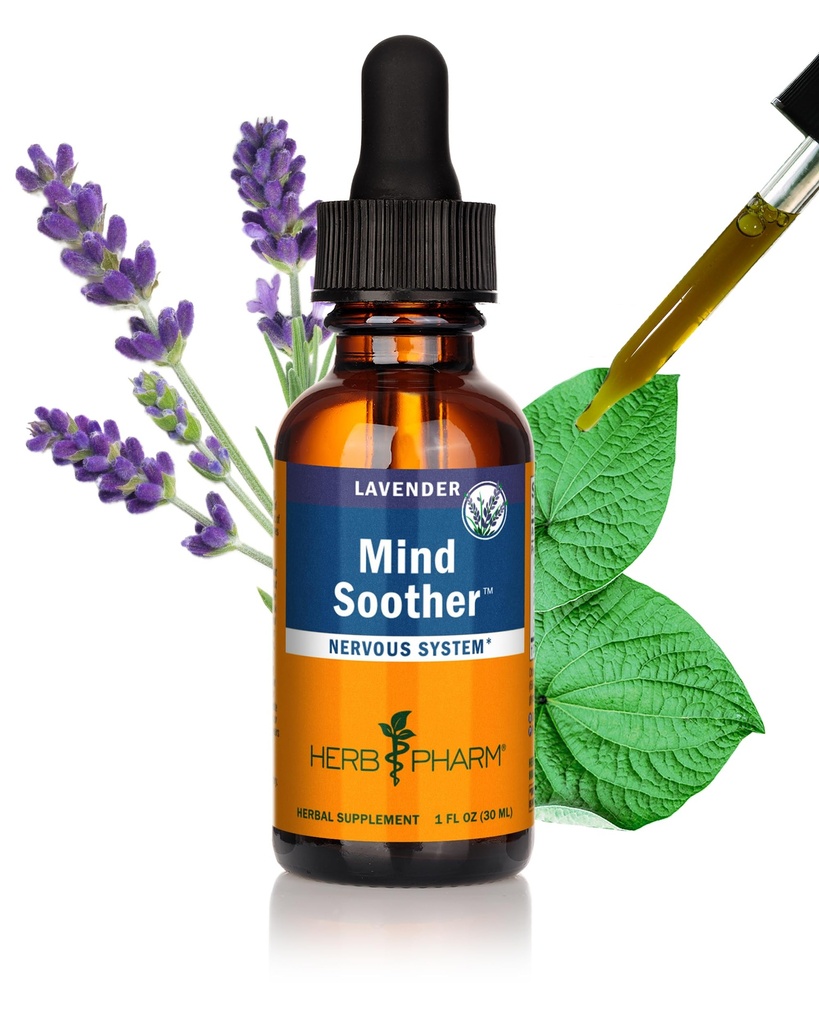 Herb Pharm Anxietate Soother Liquid Herbal Formula cu Kava pentru suport de sistem nervos - 1 Once