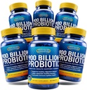 Nutritie Essentials Supliment alimentar probiotic + Probiotice pentru femei si barbati cu Enzima Lactase + Suplimentul de suport pentru creier Nootropic