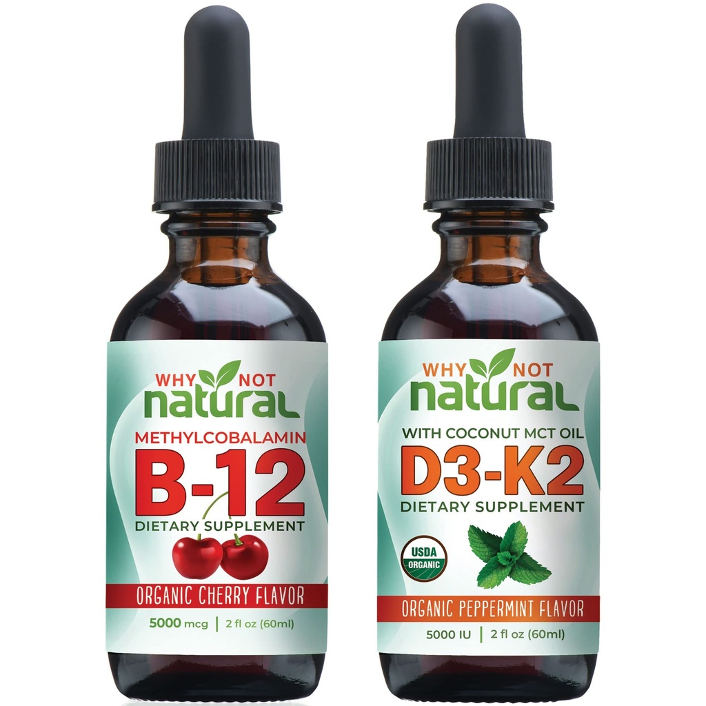 De ce nu naturale organice vitamina B12 și vitamina D3 K2 picături lichide