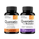 Sandhu's Querbetin 1000mg & Querbetin cu Bromelain 1000mg Per Serving Bioflavonoide Supliment Complexe