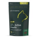 VetriScience Senior 27+ Active Health Chews, Nu Cat Daily Multivitamine pentru Pisici Senior, Vitamine echilibrate, Minerale și Antioxidanți, Asistenta Sanatos imbatranire si Wellness, Pește, 30 Conte