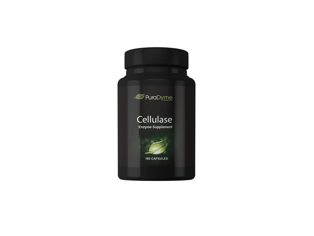 PuraDyme - Suplimentul enzimatic de celulază, sprijină sănătatea digestivă, 180 capsule