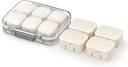 Ultra Small Travel Pill Organizator pentru Purse, 10 cutii interne mici detaşabile, Airchnitch Vitamina caz Holder cu autocolante de culoare, Compact & Portable Cute Medicine Container pentru Supliment (AP)