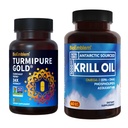 BioEmblem Antarctic Krill Suplimentul de ulei Turmeric Curcumin cu Studiat Clinic TurmiPure