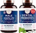 WINDSOR BOTACALS Suplimentul de fertilitate masculină și Probiotice orale pentru respirație proaspătă - Bundle de sănătate masculină