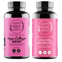 Happy Hippie Probiotice Vaginale pentru femei & Vegan Colagen constructor Colagen pastile