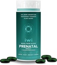 Iwi Life Prenatal Multivitamine, 60 Softgels (30 Servings), Vegan, Plant-Based Algae Omega 3 cu EPA + DHA, Folate, Fier, Vitamina A, B12, C, D3, Calciu, Sarcina Supliment alimentar pentru mama si copil