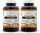 Secretele Tribului Thyme 2x120 Capsule, fabricate din capsule vegetale și USDA Organic Thymus Vulgaris Toni Effect (2x120 Capsule)