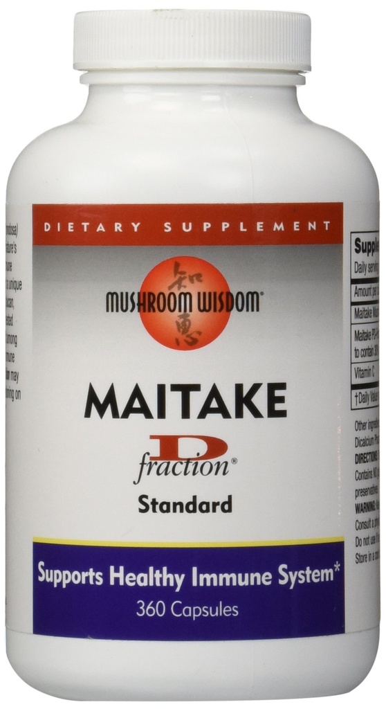 MUSHROOM WiSDOM Maitake Mushroom Extract D-Fraction 360 capsule