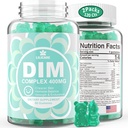DIM Supliment Femei 400mg, Estrogen Supliment pentru femei, Sugar gratuit DIM Gummies pentru bărbaţi şi femei + Biotin, ulei de in, Burdock, Calendula, BioPerine pentru Hormon echilibru, Menopause & Prostate 120Cts