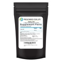 Prescribed For Life Alpha GPC pulbere, L Alpha glicerilfosforilcolină, Supliment colină pentru funcția cognitivă, Non OMG, Vegan, Soy Free (113g)