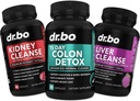 Colon, rinichi și ficat Curățare supliment de suport de detoxifiere - 15 zile Pastile de curăţare intestinală & Probiotice pentru balonare & zil constipație Relief - Ajutor pentru controlul vezicii urinare, tract urinar & vezica biliară Sănătate