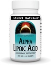 Sursa Naturals Alpha Acid lipoic 200 mg susţine metabolismul sănătos al zahărului, funcţia hepatică şi generarea energiei - 60 comprimate