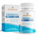 Probiotice pentru femei și bărbați, 500 Miliarde CFU, 22 Straiuri + Prebiotice organice, Probiotice zilnice pentru Digestive, Imune, & Gut Health - 90 Capsule
