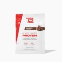 TB12 Pudră de proteine pe bază de plante de Tom Brady, 24g de proteine pe bază de mazăre Vegană, zahăr scăzut, carbohidrat scăzut, non-GMO, înlocuire de masă, Keto prietenos, Paleo, zahăr fără, aromă de ciocolată (1.12 Ounce / 12 Pack)