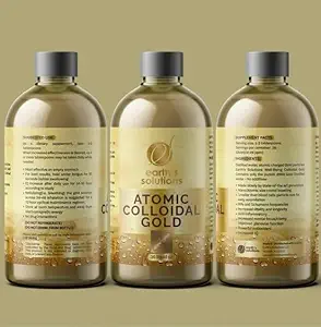 Golden - Soluție pură de aur coloidal Atomic pentru îmbunătățirea bunăstării și clarității mentale - Suplimentul Ionic Premium pentru Sănătate Naturală