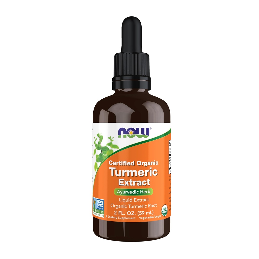 ACUM Alimente Suplimente, Extract de turmeric organic certificat, Herb ayurvedic, extract lichid, rădăcină de turmeric organic 2 uncii de lichid