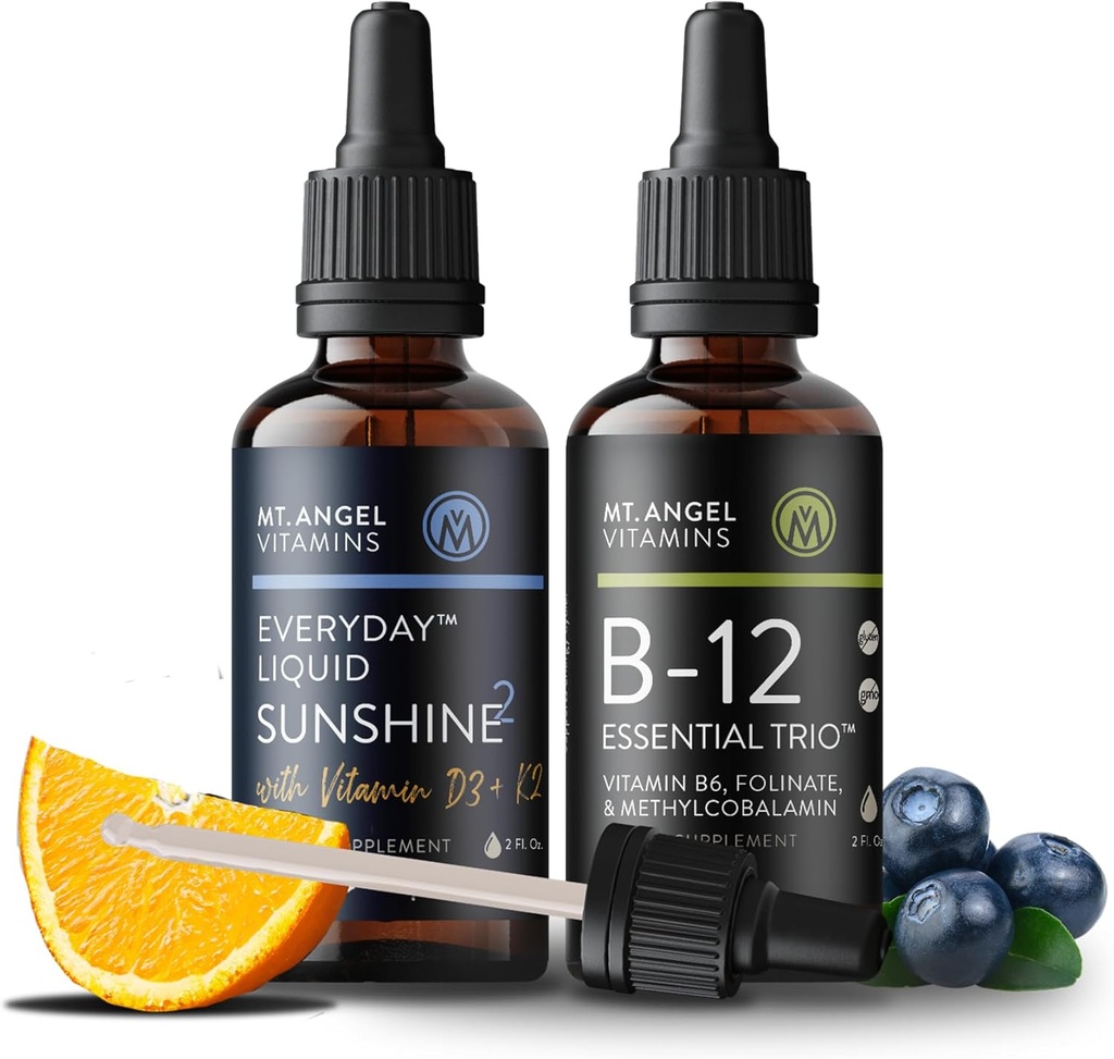 Mt. Angel Vitamine B12 Essential Trio + zilnic lichid Sunshine2 D3+K2