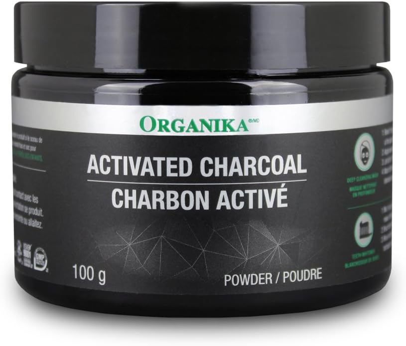 ORGANIKA Pulbere de cărbune activată, 100 GR