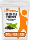 BulkSupplements.comgreen Ceai Extract de pulbere - 50% Polifenoli Suplimente, EGCG - Gluten gratuit, 500 mg pe servire, 250g (8,8 oz) (Pachet de 1)