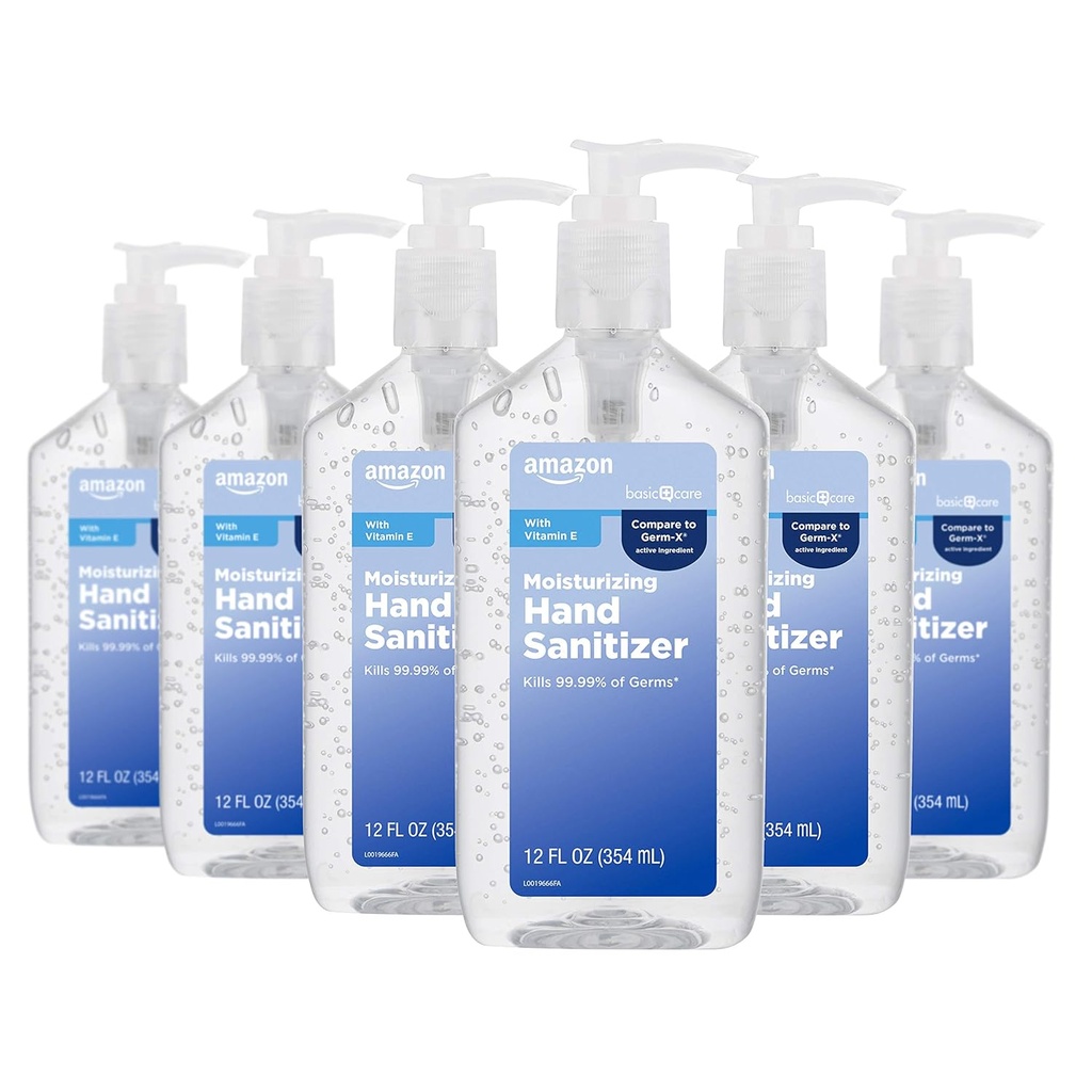 Îngrijire de bază - Original Hand Sanitizer 62%, 12 fl oz (Pachet de 6)
