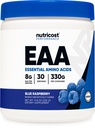 Nutricost EAA Powder 30 Serviri (Zmeură albastră) - Aminoacidi esențiali - non-GMO, gluten gratuit, Vegetarian prietenos